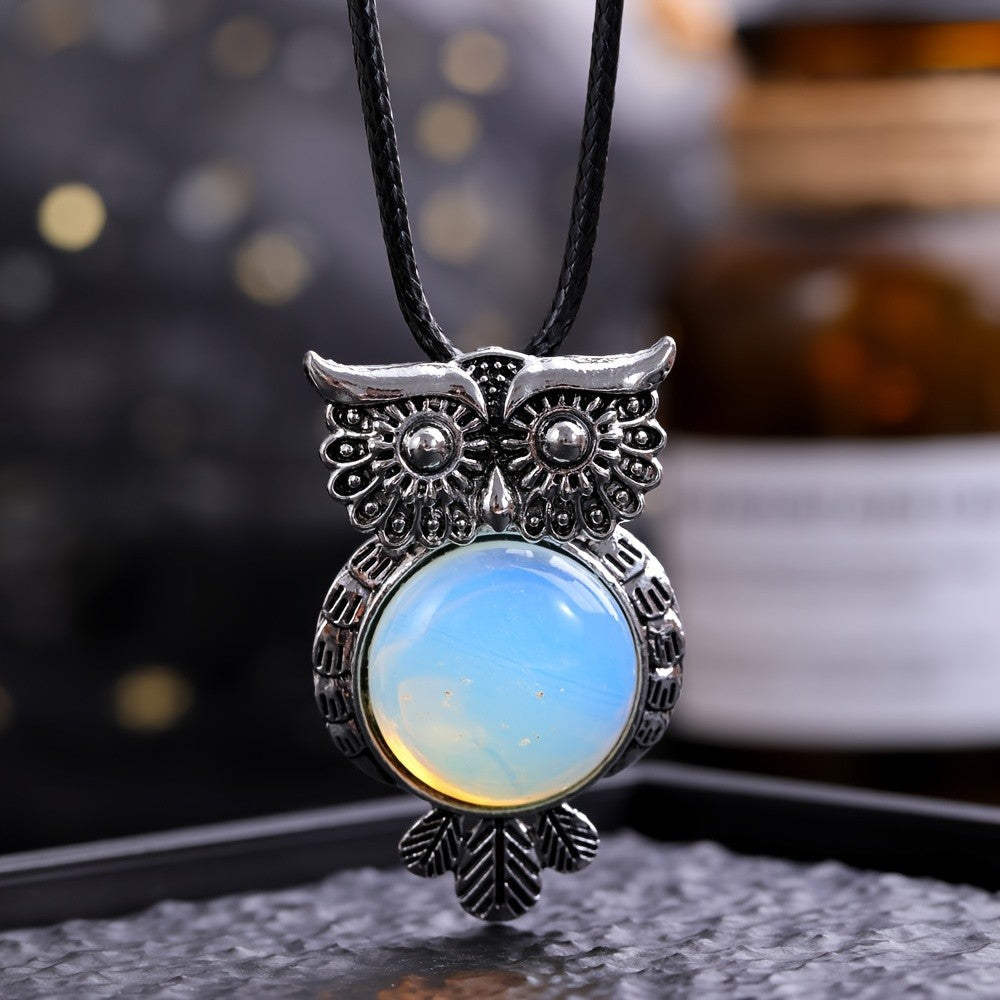 Tiger Eye Owl Necklace