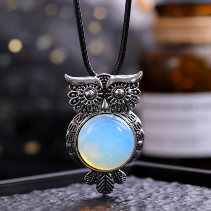 Tiger Eye Owl Necklace