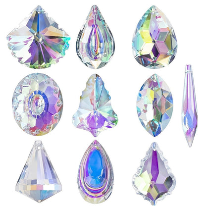 Iridescent Glass Prism Pendant