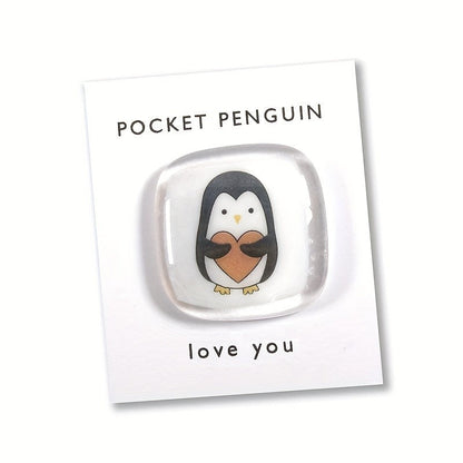 Penguin Heart Pocket Hug