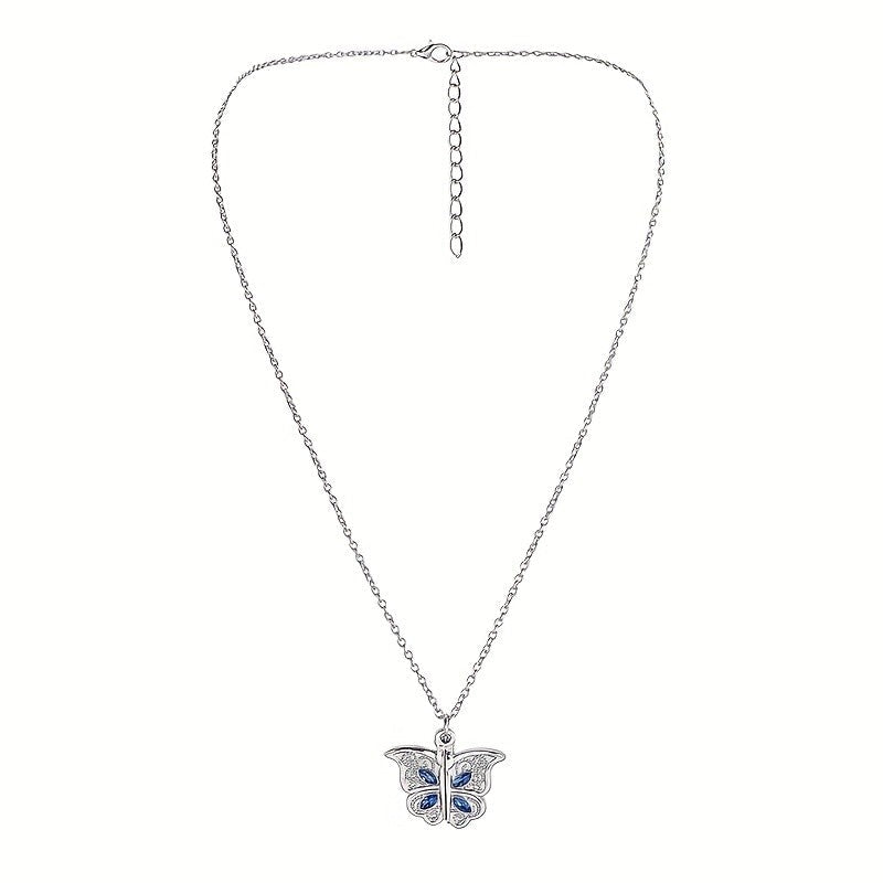 Openable Butterfly Heart Necklace