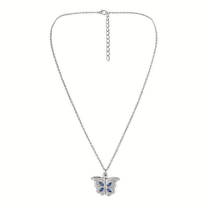 Openable Butterfly Heart Necklace