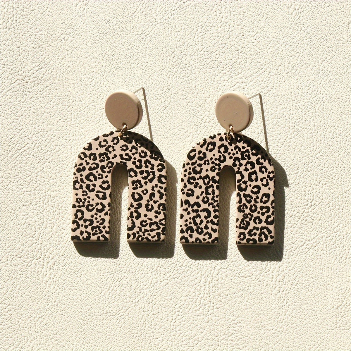 Leopard Arch Dangle Earrings