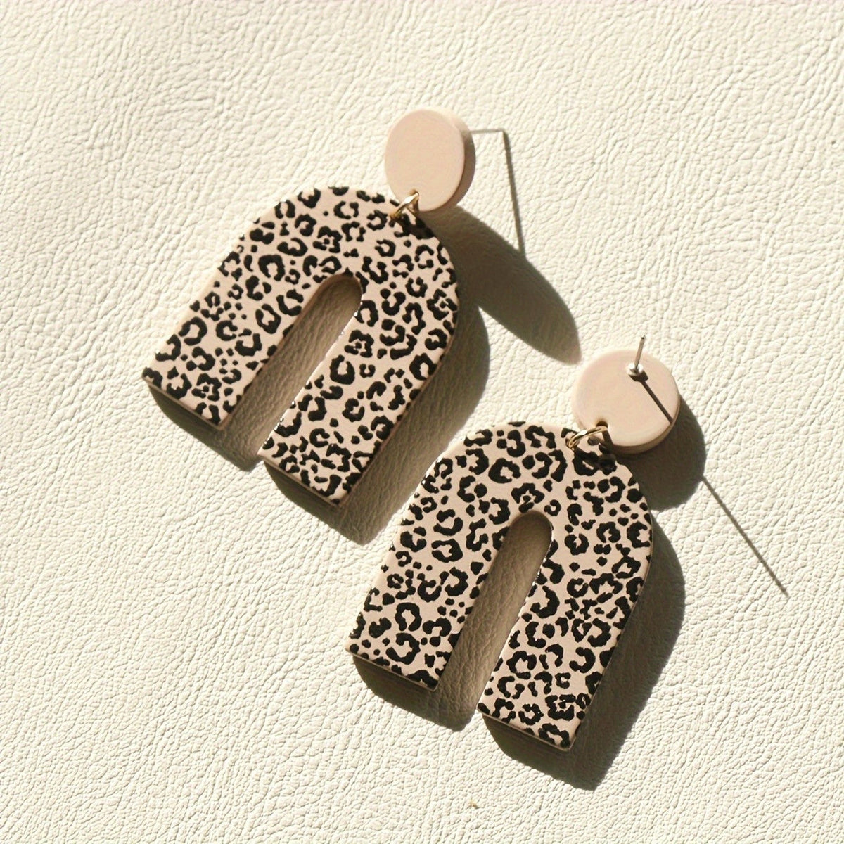 Leopard Arch Dangle Earrings