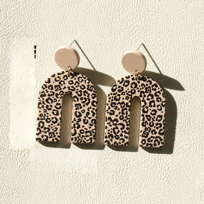 Leopard Arch Dangle Earrings