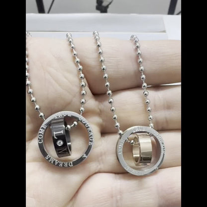 Inspirational Ring Pendant Necklace
