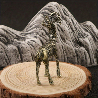 Antique Brass Goat Figurine