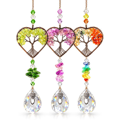 Tree of Life Heart Suncatcher