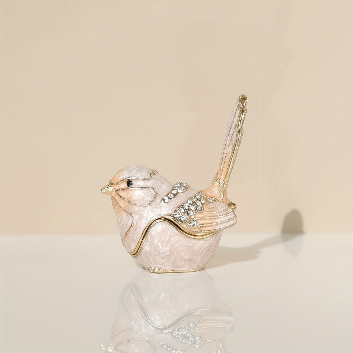 Blue Bird Crystal Trinket Box