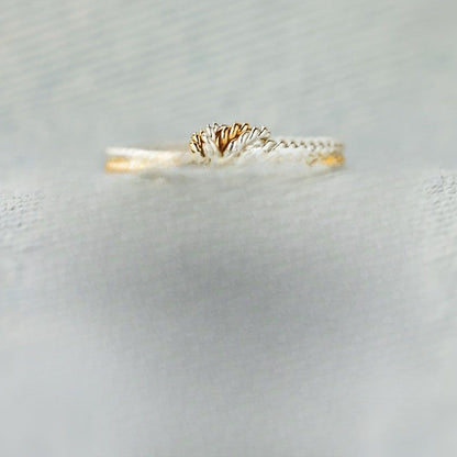 Two-Tone Love Knot Ring
