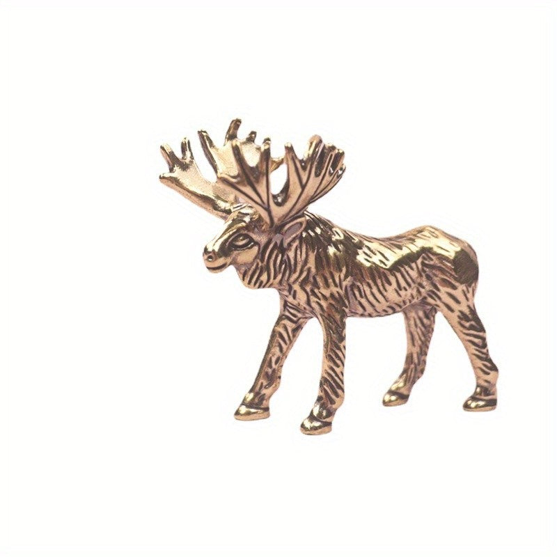 Antlered Moose Figurine