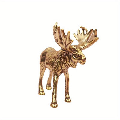 Antlered Moose Figurine