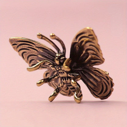 Brass Butterfly Brooch