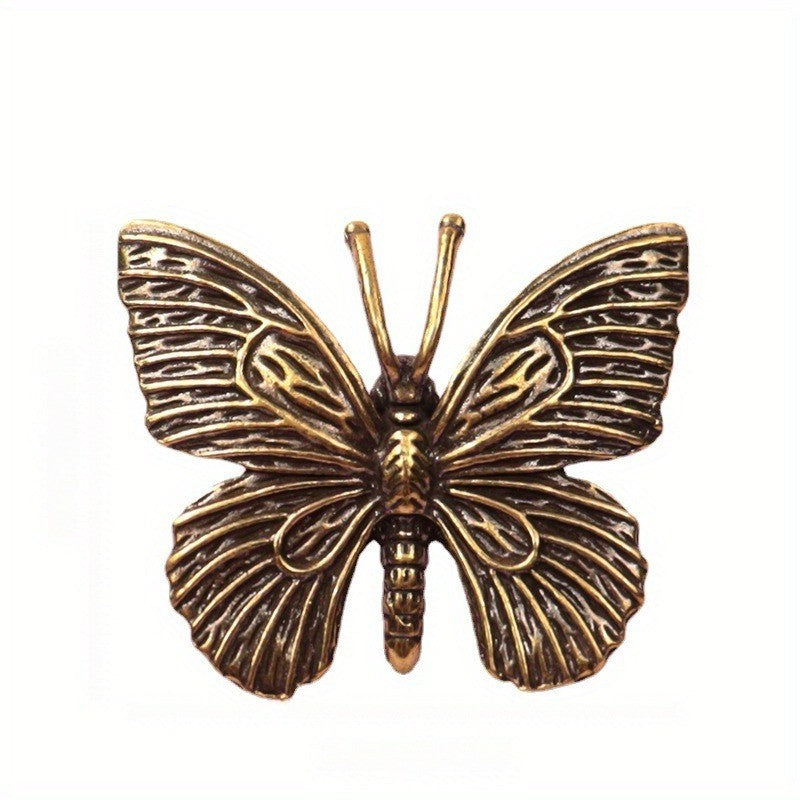 Brass Butterfly Brooch