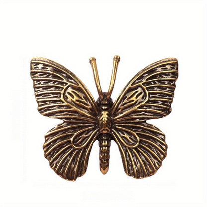 Brass Butterfly Brooch