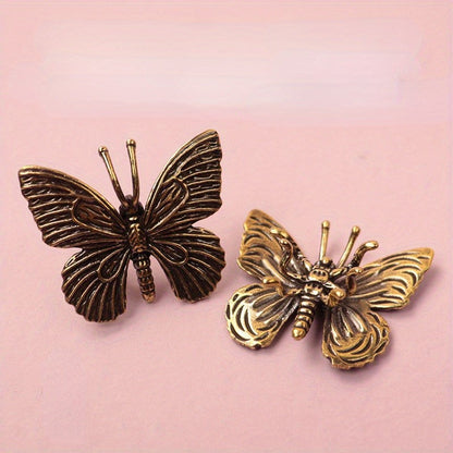 Brass Butterfly Brooch