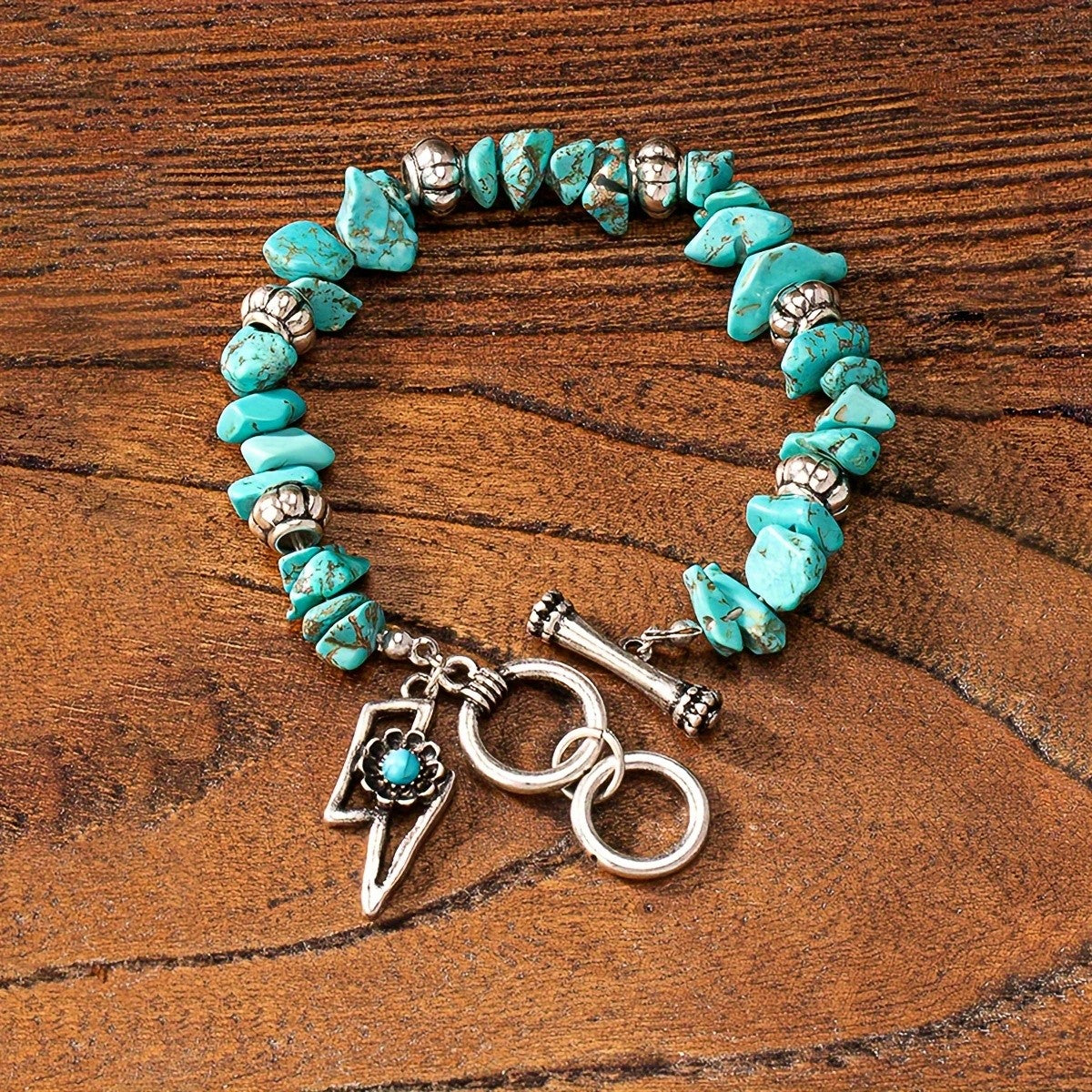 Turquoise Cowgirl Charm Bracelet
