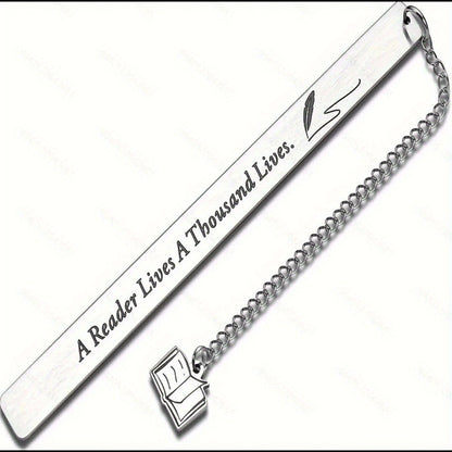 Engraved Reader Lives Bookmark