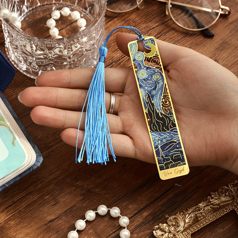 Starry Night Moon Bookmark