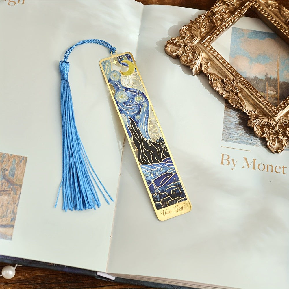 Starry Night Moon Bookmark