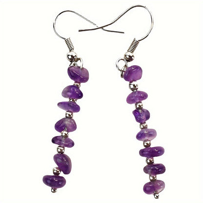 Blue Stone Drop Earrings