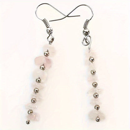 Blue Stone Drop Earrings