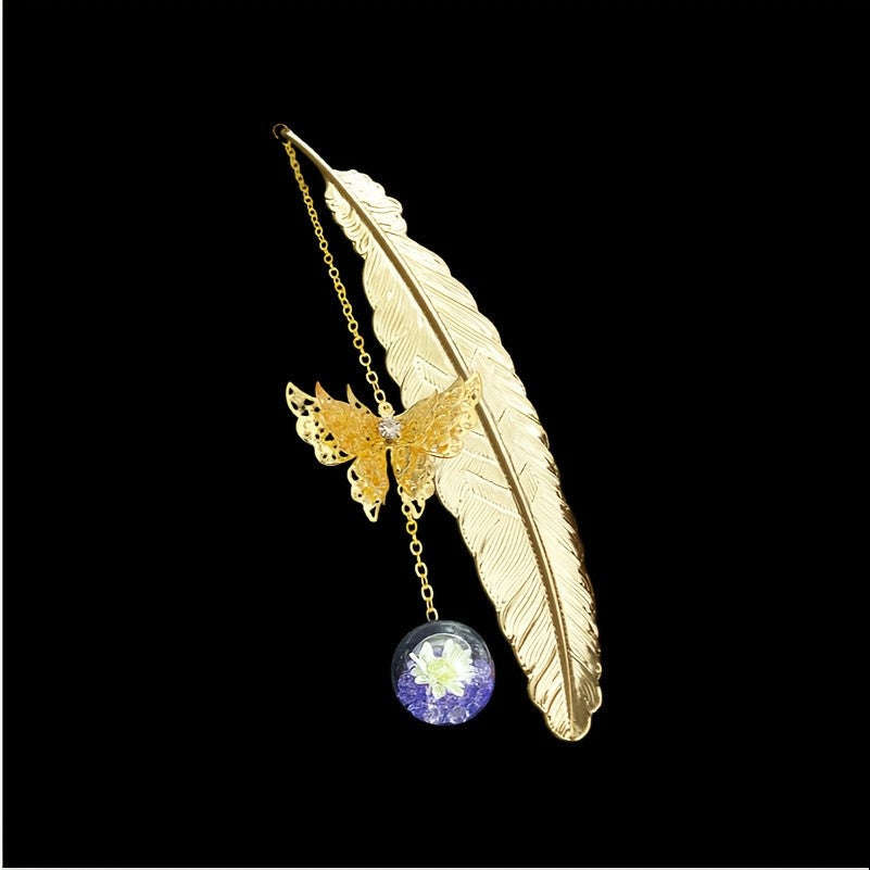 Feather & Butterfly Bookmark