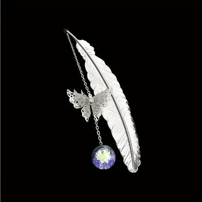 Feather & Butterfly Bookmark