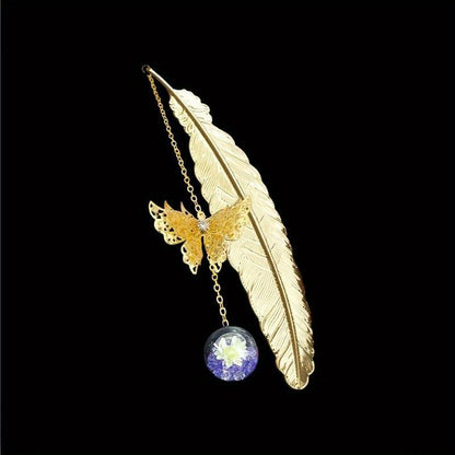 Feather & Butterfly Bookmark
