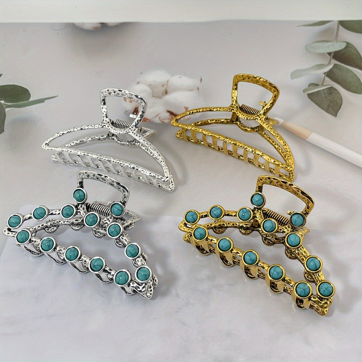Turquoise Stone Hair Clip
