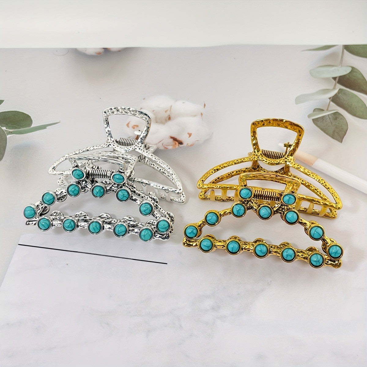 Turquoise Stone Hair Clip