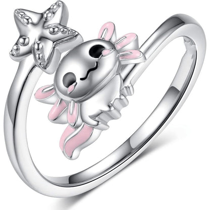Axolotl & Star Ring