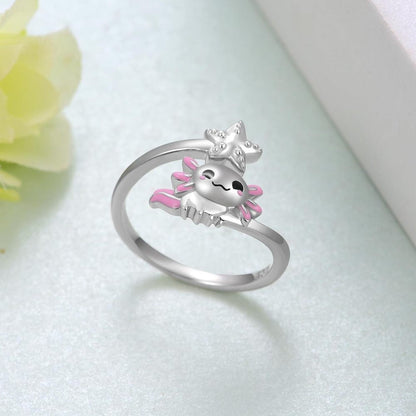 Axolotl & Star Ring