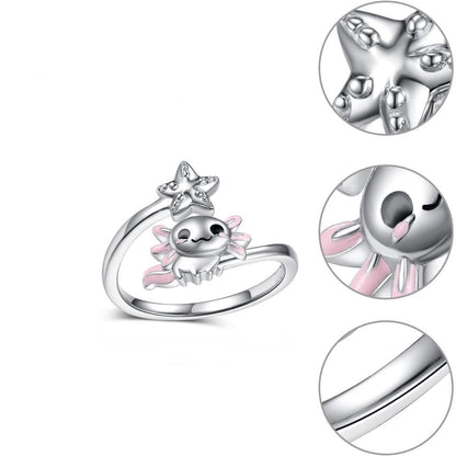Axolotl & Star Ring