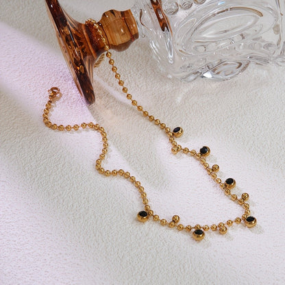 Multicolor Crystal Bead Necklace
