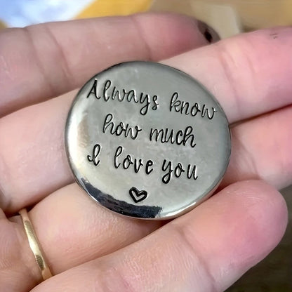 "I Love You More" Heart Token