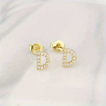Crystal Initial Z Earrings