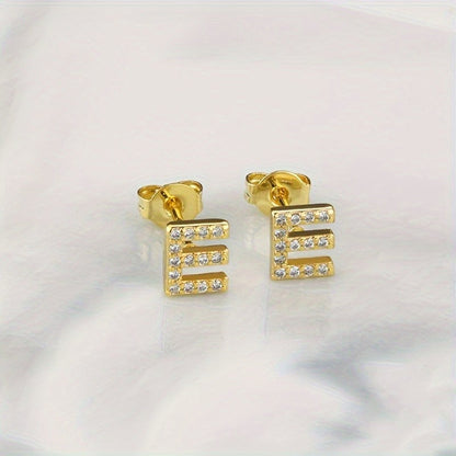 Crystal Initial Z Earrings