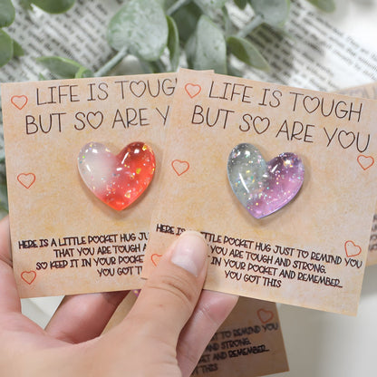 Glitter Heart Keepsake Card