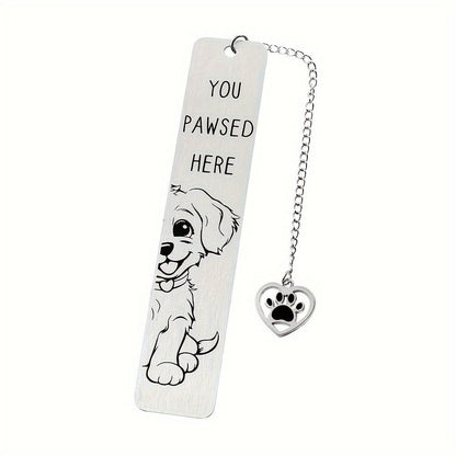Paw Print Dog Bookmark