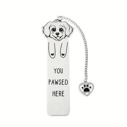 Paw Print Dog Bookmark