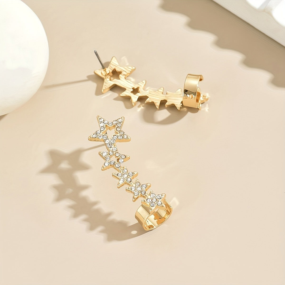 Rhinestone Star Ear Cuff