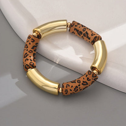 Leopard Geometric Bracelet
