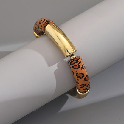 Leopard Geometric Bracelet