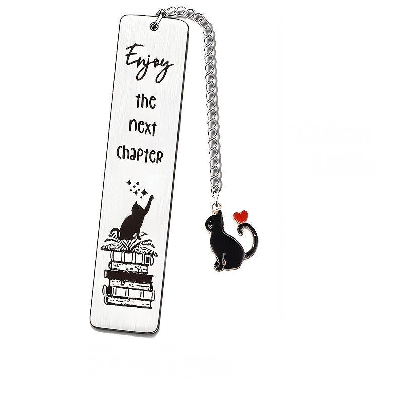 Cat Book Stack Bookmark