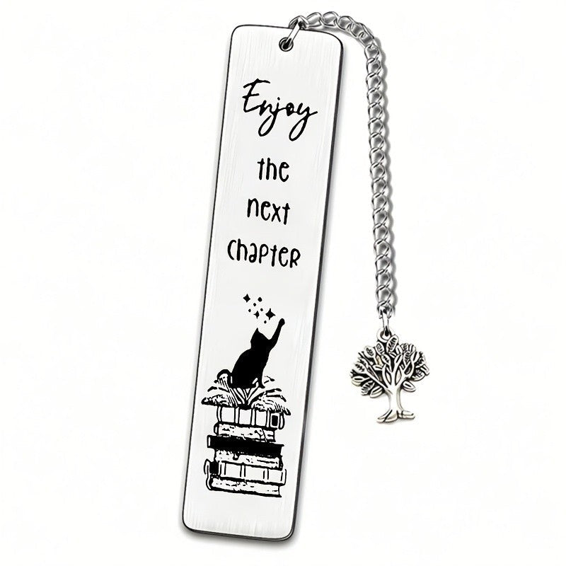 Cat Book Stack Bookmark