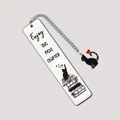Cat Book Stack Bookmark