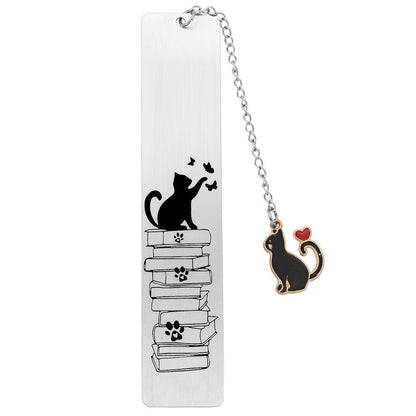 Cat & Books Bookmark