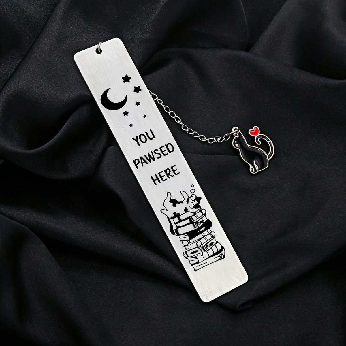 Cat & Books Bookmark