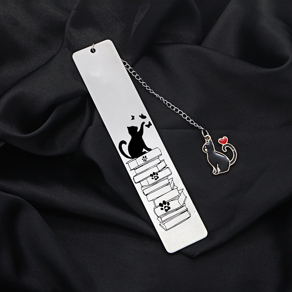 Cat & Books Bookmark